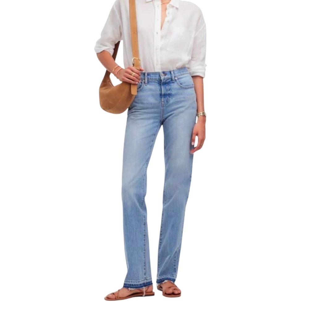 Madewell Mid Rise 90's Straight Jean Women Size 29 Barbosa Wash Blue